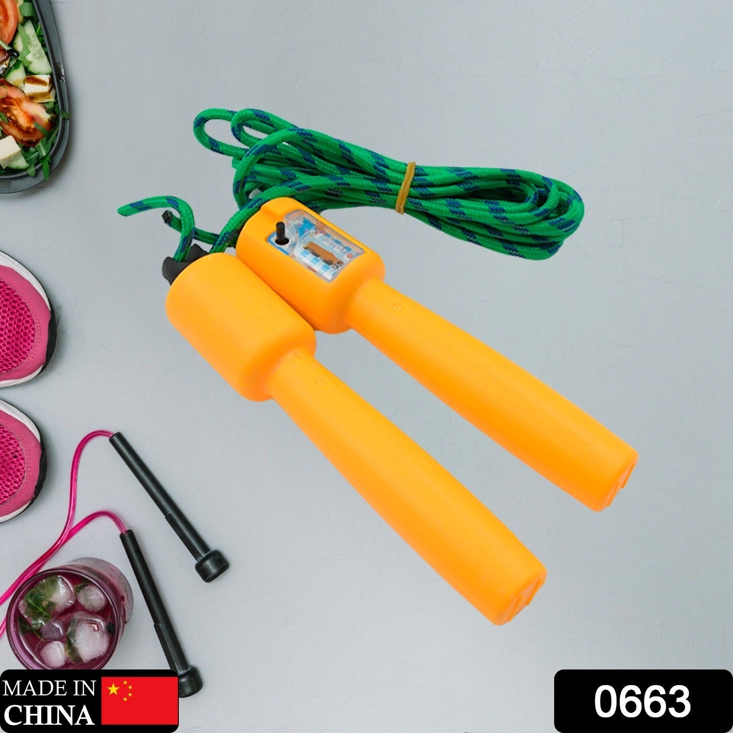 0663 Jump Rope Electronic Counting  Skipping Rope Adjustable Jumping Rope for Men, Women and Children,Fitness Jump Rope for Aerobic Exercise Like Speed Training, Endurance Training and Fitness Gym (2.5Mtr) 0663 Jump Rope Electronic Counting  Skipping Rope Adjustable Jumping Rope for Men, Women and Children,Fitness Jump Rope for Aerobic Exercise Like Speed Training, Endurance Training and Fitness Gym (2.5Mtr)